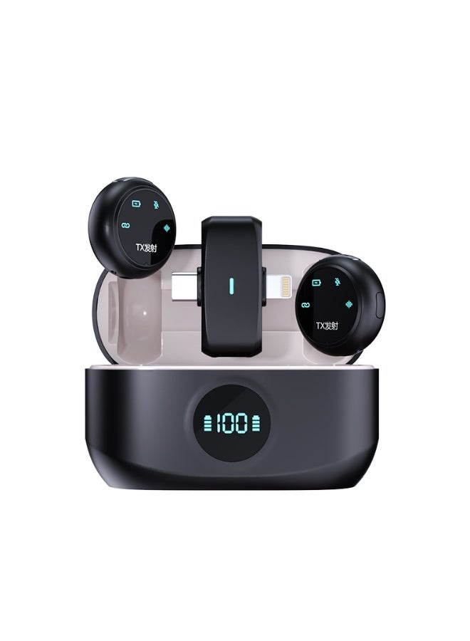 K31 Pro Mini Magnetic Wireless Mic Button Clip-on Microphone for Mobile Phone Portable Audio Recording for YouTube and Interviews - Image 4